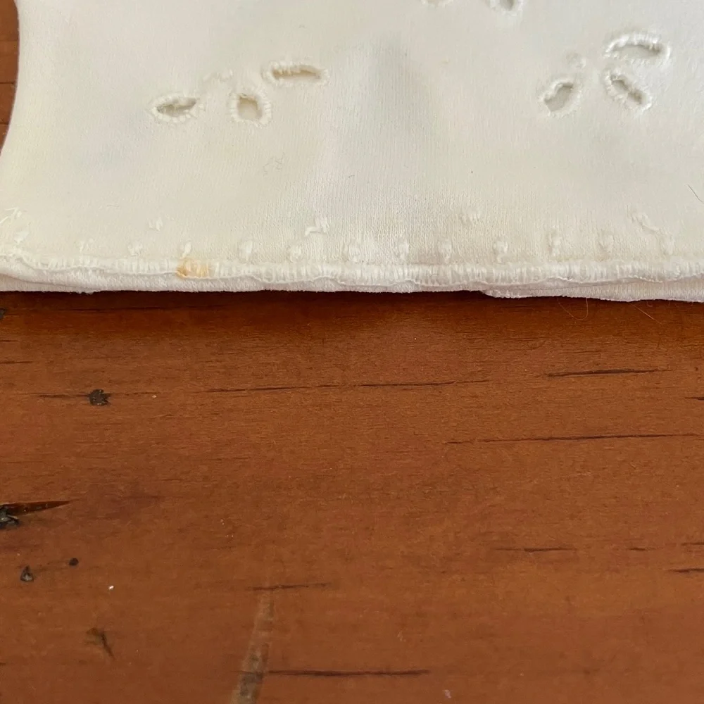 Vintage White Leather Madova Firenze Gloves